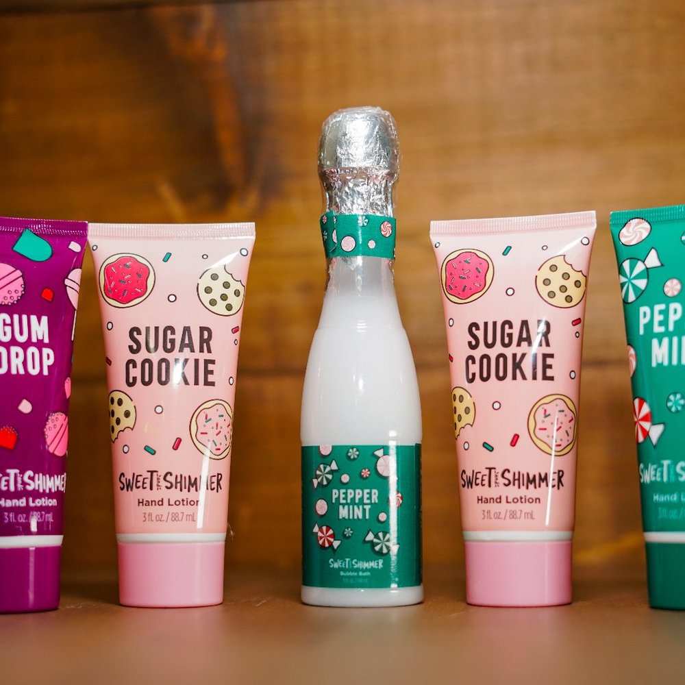 Sweet and Shimmer bath and body items